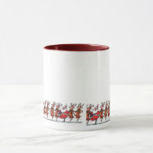 Dasher、Prancer、サンタ、ダンサーか。 マグカップ (中央)