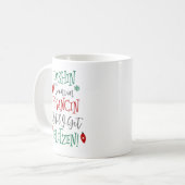 Dashin Dancin Prancinのクリスマス コーヒーマグカップ (正面左)