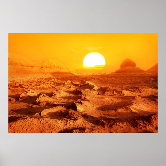 Dasht-e Lut deser – 地球上で最もホットな場所。蘇氏 ポスター (正面)