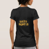 DATをまたやって下さい Tシャツ (裏面)