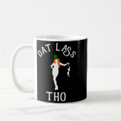 Dat L Tho Funny St. Patrick's Day Irish Party Gift コーヒーマグカップ (左)