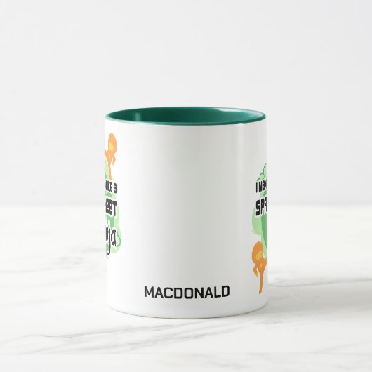 Data パーソナライズされた Managerスプレッドシート忍者 マグカップ (中央)