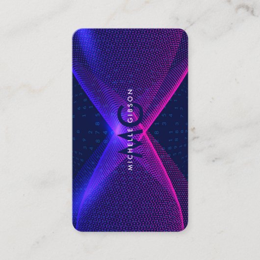 Data モダン Scientist Software Engineer Purple 名刺 (正面)