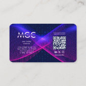 Data モダン Scientist Software Engineer Purple 名刺 (裏面)