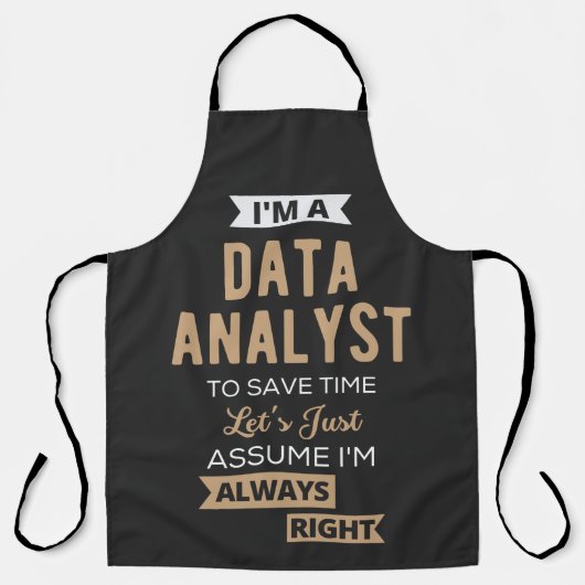 Data Analyst エプロン (正面)