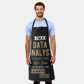Data Analyst エプロン (着用した状態)