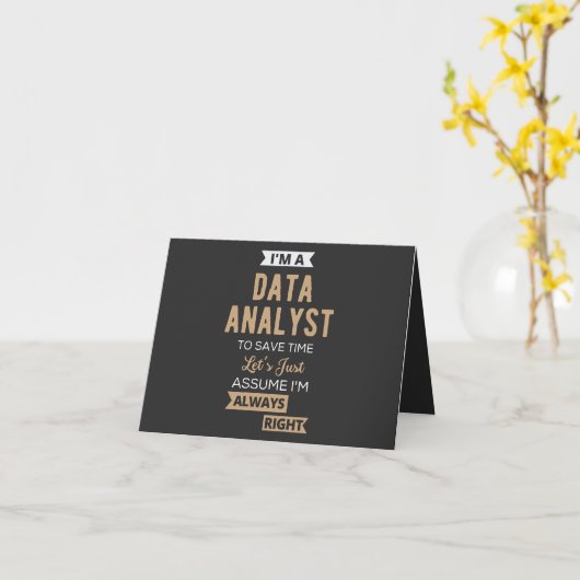 Data Analyst カード (黄色い花)
