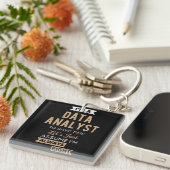 Data Analyst キーホルダー (正面右)