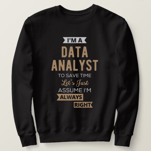 Data Analyst スウェットシャツ (デザイン正面)