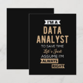 Data Analyst セーブザデート (正面/裏面)