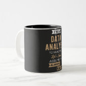 Data Analyst ツートーンマグカップ (正面左)