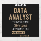 Data Analyst リキュールボトルラベル (シングルラベル)
