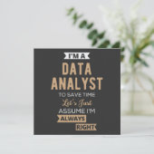 Data Analyst 招待状 (スタンド正面)