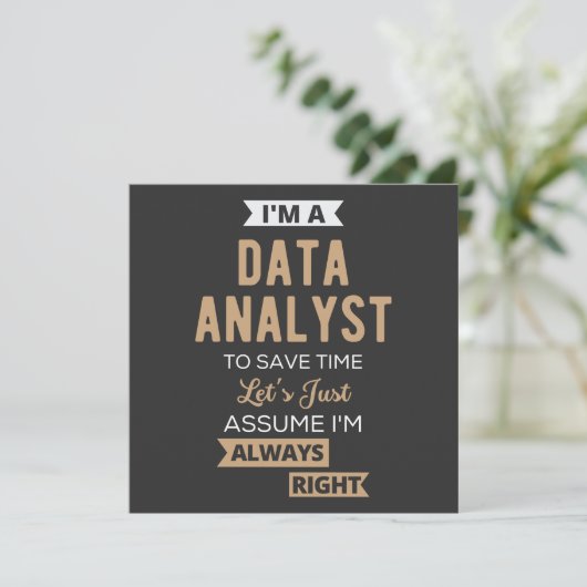 Data Analyst 招待状 (スタンド正面)
