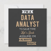 Data Analyst 招待状 (正面)
