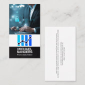 Data Analyst | Finance Tech Logo 名刺 (正面/裏面)