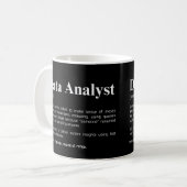 Data Analyst Funny Data Definition コーヒーマグカップ (正面左)