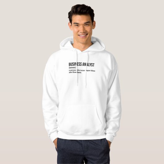 Data Analyst Funny Definition Hoodie パーカ (正面フル)