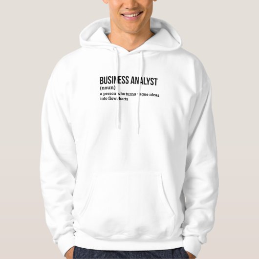 Data Analyst Funny Definition Hoodie パーカ (正面)