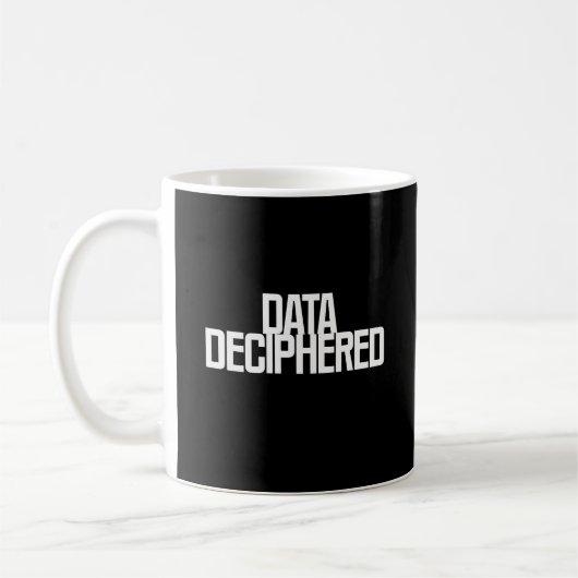 Data Deciphered | 複雑な情報を明確に コーヒーマグカップ (左)