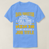Data Director Job Title おもしろい Data Manager Supervi Tシャツ (デザイン正面)
