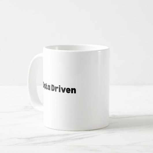 Data Driven Mug – Perfect Gift for AI Engineers コーヒーマグカップ (正面左)