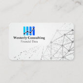 Data Finance Chart | Networking Background 名刺 (正面)