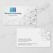 Data Finance Chart | Networking Background 名刺 (正面/裏面)