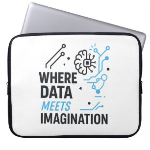 Data Imagination Nexus:抽象芸術・アルゴリズム ラップトップスリーブ