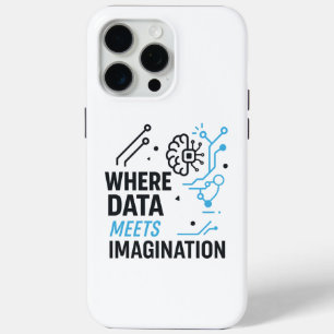 Data Imagination Nexus:抽象芸術・アルゴリズム iPhone 15 Pro Maxケース