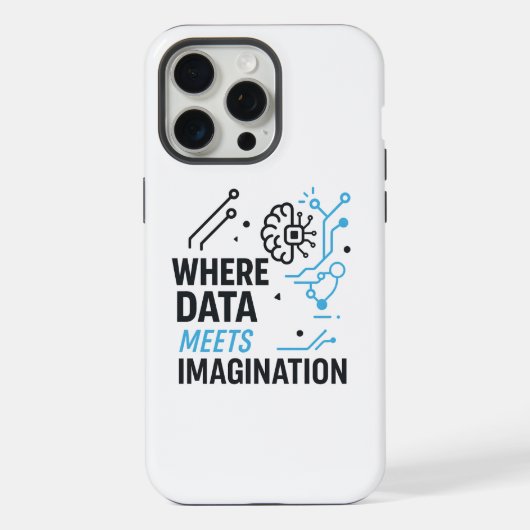 Data Imagination Nexus:抽象芸術・アルゴリズム iPhoneケース (裏面)