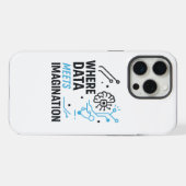 Data Imagination Nexus:抽象芸術・アルゴリズム iPhoneケース (裏面横)