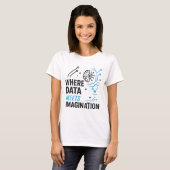 Data Imagination Nexus:抽象芸術・アルゴリズム Tシャツ (正面フル)