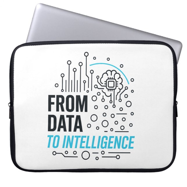 Data Intelligence Odyssey:抽象芸術情報 ラップトップスリーブ (正面)