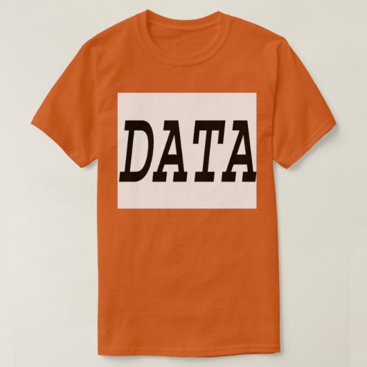 Data is Information is Knowledge Tシャツ (デザイン正面)