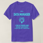 DATA MANAGER最高のデザイン Tシャツ (デザイン正面)
