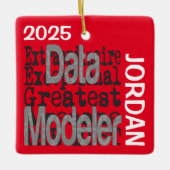 Data Modeler Extraordinaire CUSTOM セラミックオーナメント (正面)
