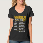 Data Modeler Hourly Rate   Data Scientist Tシャツ (正面)