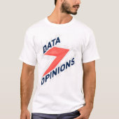 DATA > OPINIONS メンズTシャツ | ギークTシャツ Tシャツ (正面)