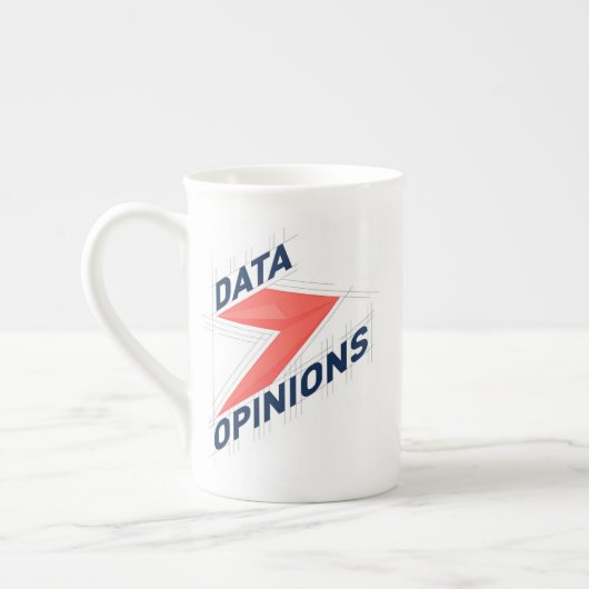 DATA > OPINIONS Bone China Mug | Geek Coffee Cup ボーンチャイナマグカップ (左)