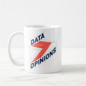 DATA > OPINIONS Mug | Geek Coffee Cup コーヒーマグカップ (左)