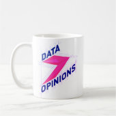 DATA > OPINIONS Mug | Geek Coffee Cup - Bright コーヒーマグカップ (左)