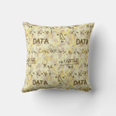 Data Science and Statistics Pattern Decorative クッション (裏面)