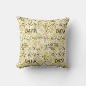 Data Science and Statistics Pattern Decorative クッション (正面)