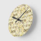 Data Science and Statistics Professional Wall ラウンド壁時計 (傾斜)