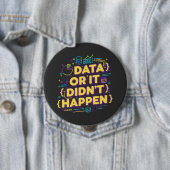 Data Science Design - データが全て 缶バッジ (インサイチュ)