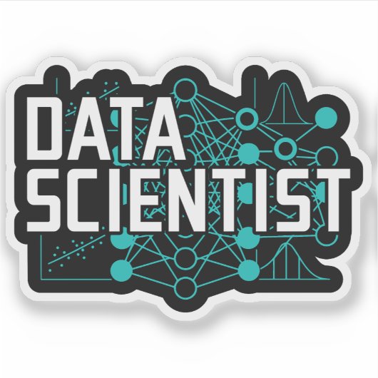 Data Scientist Data Analyst Gift シール (正面)