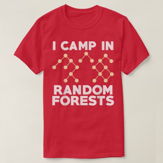 Data Scientist Random Forest Data Science Mining A Tシャツ (デザイン正面)