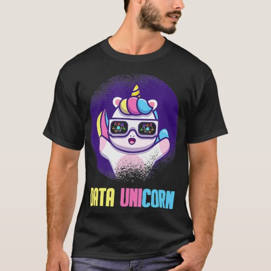 Data Unicorn - Data Scientist Engineer Data忍者 Tシャツ (正面)