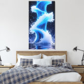 data wave formation and dissipation キャンバスプリント (インサイチュ (寝室))